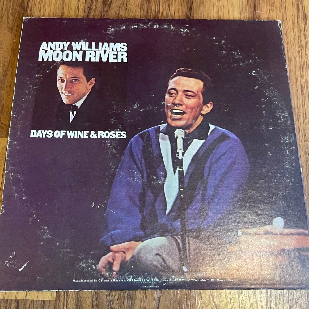 Andy Williams Moon River Days of Wine and Roses Vinyl LP Columbia CG 33600 2LP